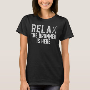 Funny Drummer Design For Men Women Drum Player Mus T-Shirt
