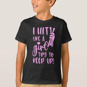 Funny Drummer Girl T-Shirt