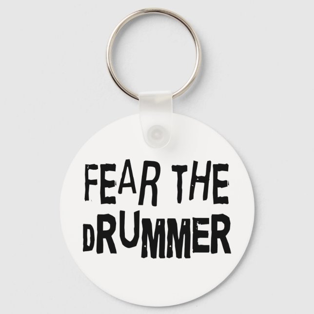 Funny Drummer Key Ring (Front)