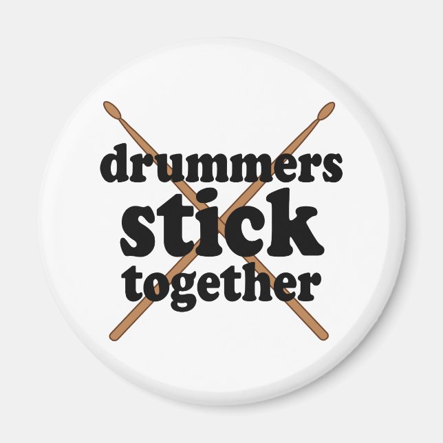 Funny Drummer Magnet (Front)