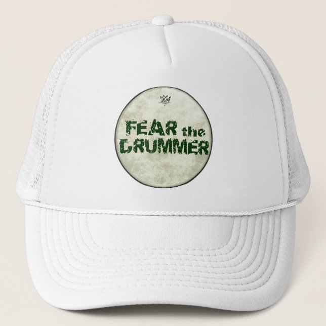 Funny Drummers Hats Fear The Drummer Baseball Cap (Front)