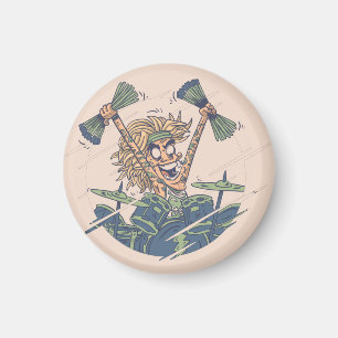 Funny Drums Design For Drummers Magnet