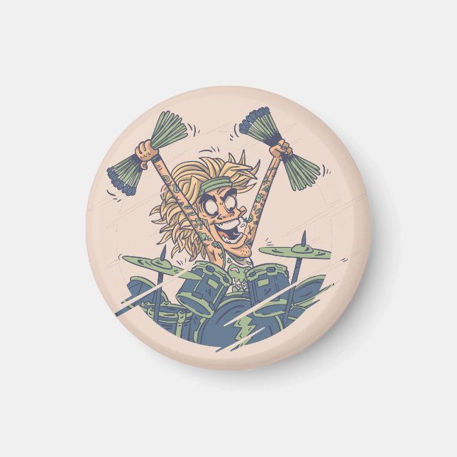 Funny Drums Design For Drummers Magnet (Front)