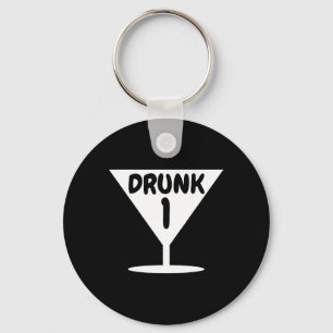 Funny Drunk 1 Party Thing Halloween Costume Key Ring