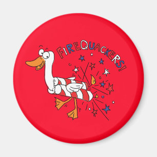 Funny Duck 4th of July Kids Cute Magnet