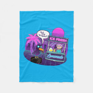 Funny Duck At Lemonade Stand Asking Gs Fleece Blanket
