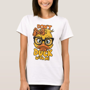 Funny Duck Attitude Graphic Cute Sarcastic Animal T-Shirt