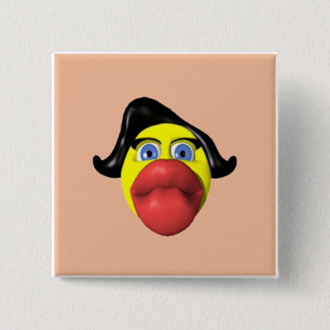 Funny Duck Birthday Button (Front)