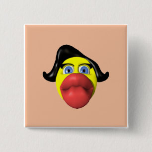 Funny Duck Birthday Button