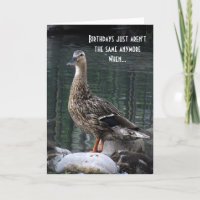 Funny Duck Birthday Card