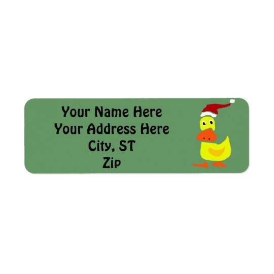 Funny Duck Christmas Gift Tags or Address Labels