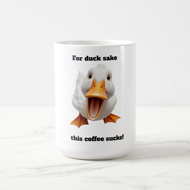 Funny Duck Coffee Mug (Center)
