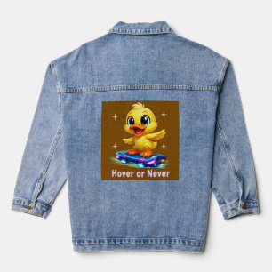 funny duck denim jacket
