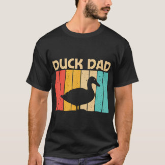Funny Duck Design For Dad Father Duck Farmer Hunti T-Shirt
