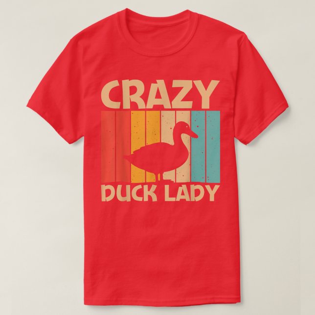 Funny Duck Design For Women Girls Duck Farmer Hunt T-Shirt (Design Front)