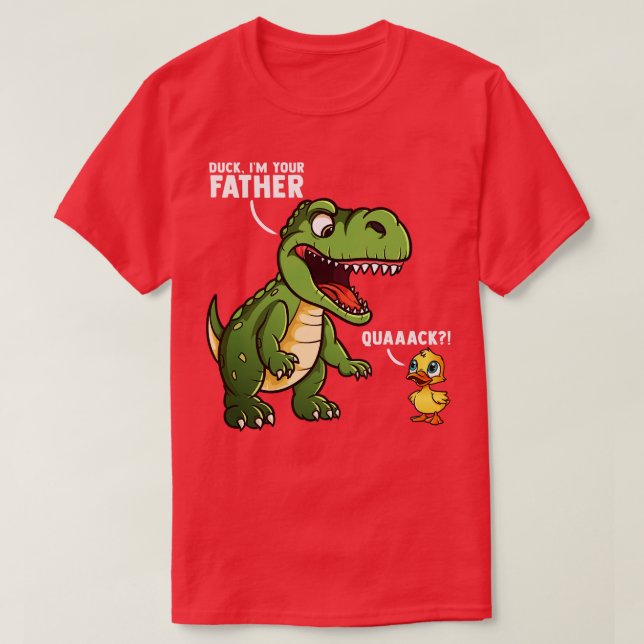 Funny Duck Dinosaur Gifts Men Kids Women Funny Din T-Shirt (Design Front)