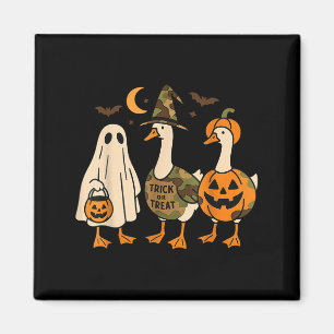 Funny Duck Duck Boo Halloween Costume Duck Magnet