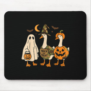 Funny Duck Duck Boo Halloween Costume Duck  Mouse Pad
