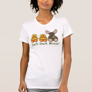 Funny duck duck moose tee shirt