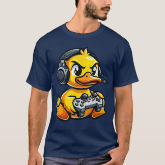 Funny Duck Gamer Video Games Boys Girls friend T-Shirt