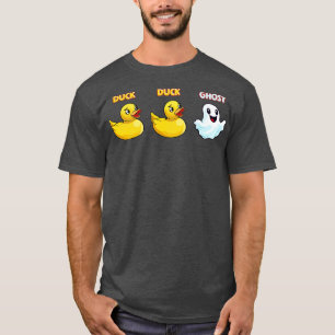 Funny Duck Ghost Pun Meme Men Women Funny Hallowee T-Shirt