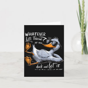 Funny Duck Graphic Tee Men Women Funny Quote Card