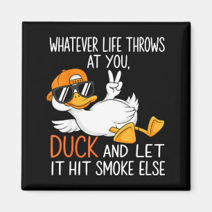 Funny Duck Graphic Tees Men Women Funny Quote  Magnet