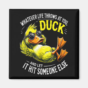 Funny Duck Graphic Tees Men Women Funny Quote  Magnet