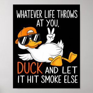 Funny Duck Graphic Tees Men Women Funny Quote Poster