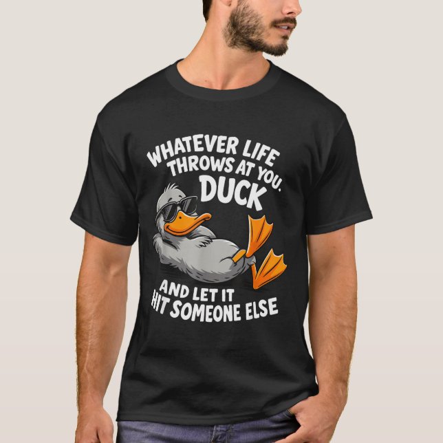 Funny Duck Graphic Tees Men Women Teens Funny Quot (Front)