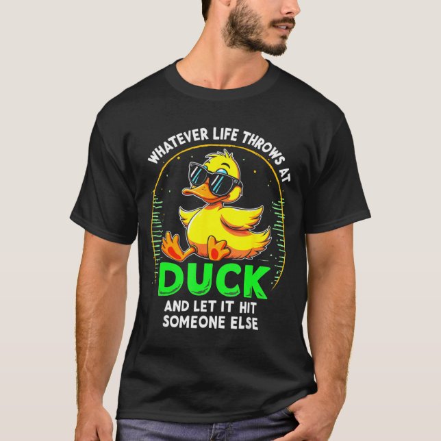 Funny Duck Graphic Tees Men Women Teens Funny Quot (Front)
