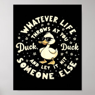 Funny Duck Graphic Tees Men Women Teens Funny Quot Poster