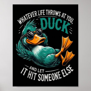 Funny Duck Graphic Tees Men Women Teens Funny Quot Poster