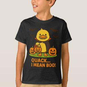 Funny Duck Halloween Costume – Quack I Mean Boo Qu T-Shirt