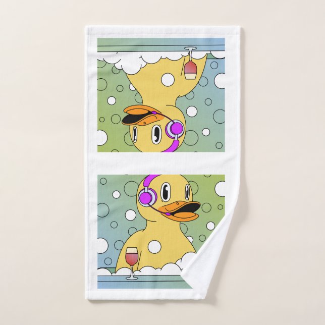 Funny Duck Hand Towel  (Hand Towel)