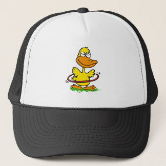 Funny duck hula hoop | Choose background colour Trucker Hat