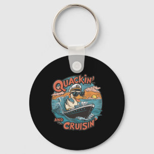 Funny Duck Hunting Hiding Key Ring