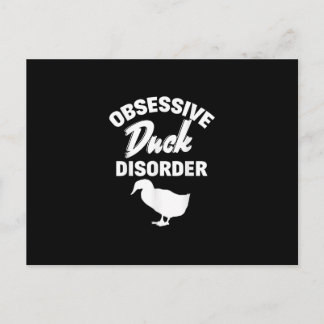 Funny Duck Hunting Odd Obsessive Duck Disorder Invitation Postcard