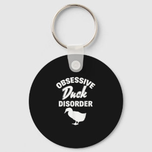 Funny Duck Hunting Odd Obsessive Duck Disorder Key Ring