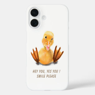 Funny Duck iPhone Case - Custom Text