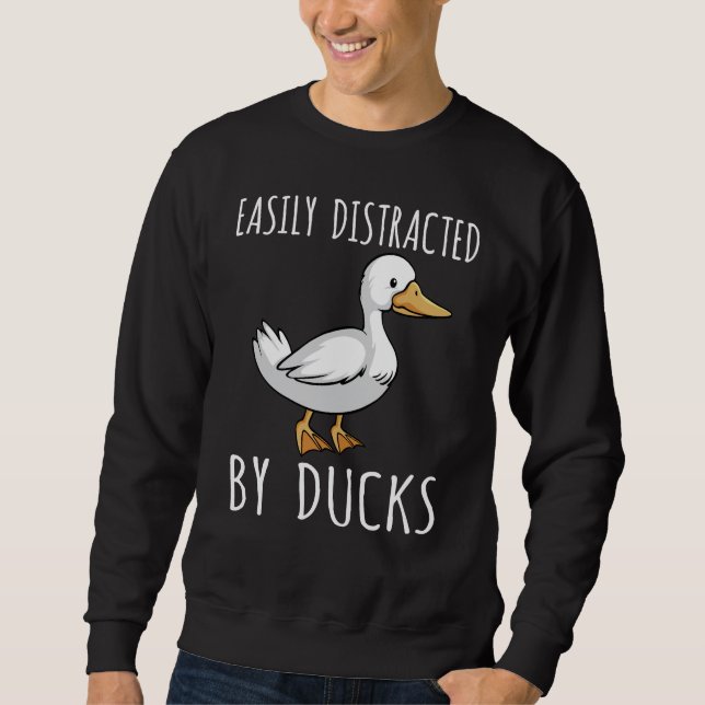 Funny Duck Lover Bird Watching Fan Sweatshirt (Front)