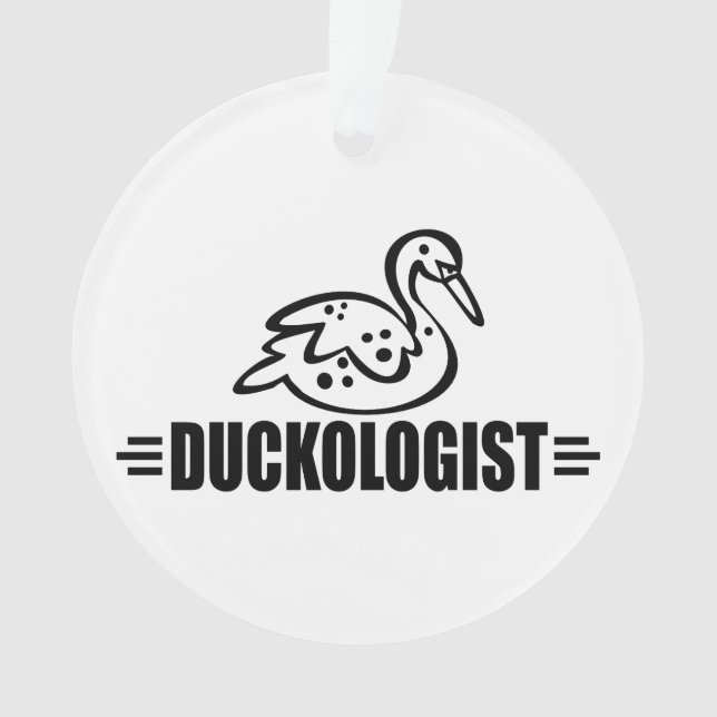 Funny Duck Lover Ornament (Front)