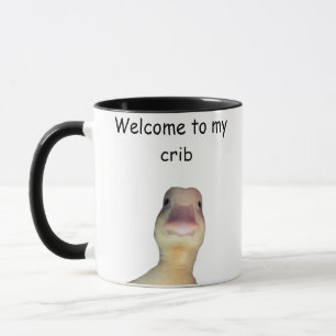 Funny Duck Meme – “Welcome to My Crib” Cute Animal Mug