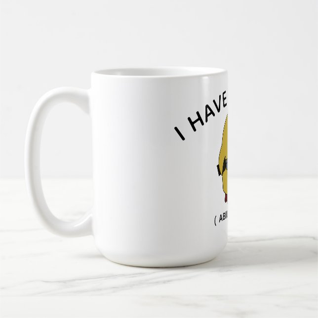Funny duck Mug Quote Design (Left)