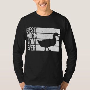 Funny Duck Mum Art For Women Girls Mother's Day Du T-Shirt