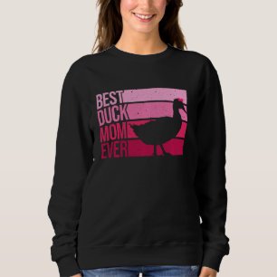 Funny Duck Mum For Women Girls Mother's Day Duck L Sweatshirt