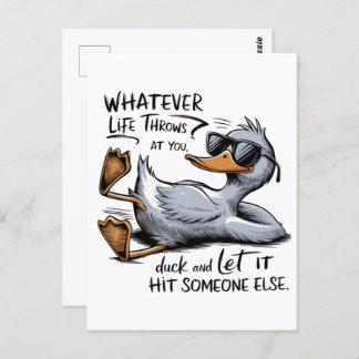 Funny Duck Postcard