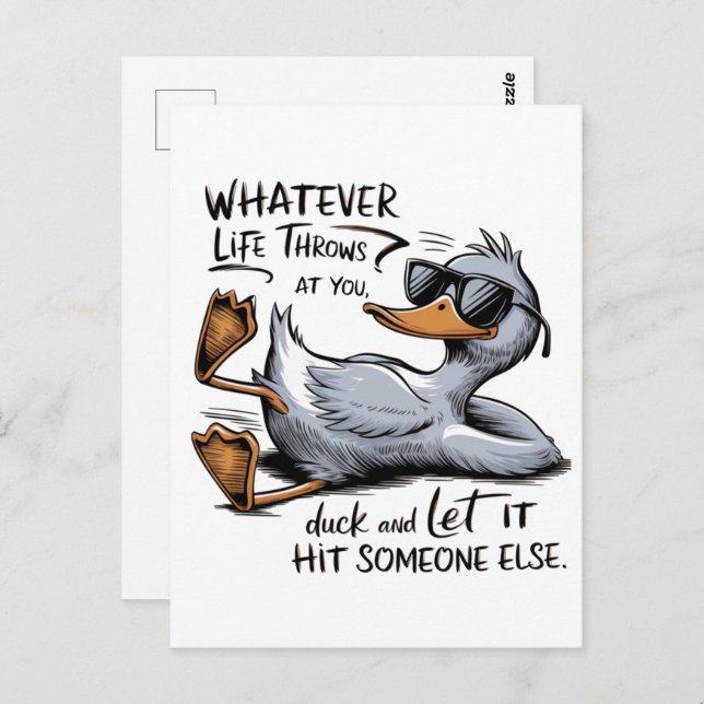 Funny Duck Postcard (Front/Back)