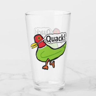 Funny Duck Quacking Glass