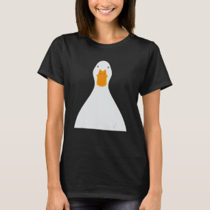 Funny Duck Selfie, Hilarious ID Photo, Serious Duc T-Shirt